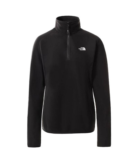 Doublure The North Face 100 GLACIER 1/4 ZIP Women's Black