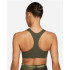 Brassiere de sport Nike Femme Dri-FIT Swoosh Vert