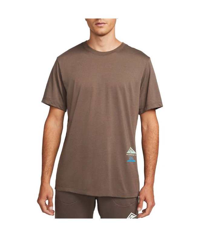 T-shirt Trail Nike Homme Dri-FIT Bronw