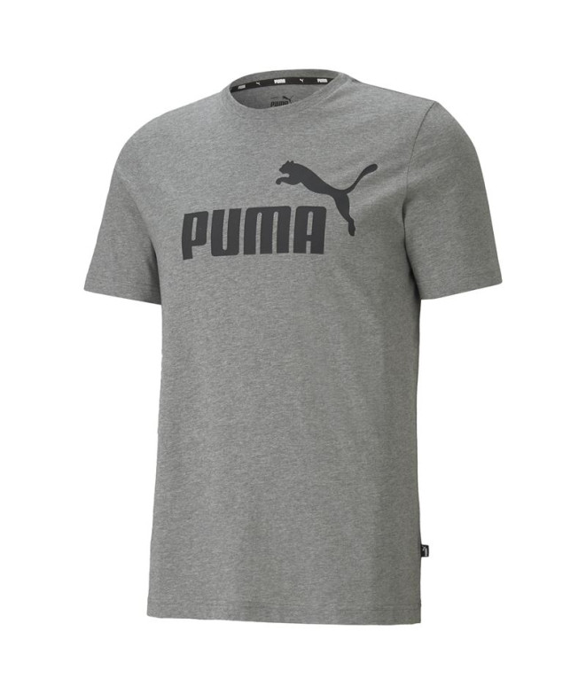 T-shirt Homme Puma Ess Logo Gris