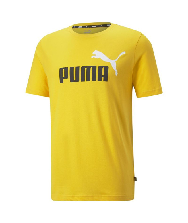 T-shirt Homme Puma Essentials+2 Colour Logo Yellow