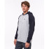 Sweatshirt Rip Curl Embroided Hooded Zip Thru Man Grey