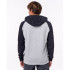 Sweatshirt Rip Curl Embroided Hooded Zip Thru Man Grey