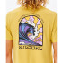 T-shirt Rip Curl Rayons et Hazed Tee Man Yellow