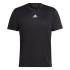 T-shirt à manches courtes adidas Aeroready HIIT Back 3S Hommes Noir