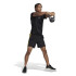 T-shirt à manches courtes adidas Aeroready HIIT Back 3S Hommes Noir
