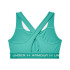 Brassiere de sport Under Armour Crossback Mid Hthr Green