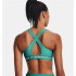 Brassiere de sport Under Armour Crossback Mid Hthr Green