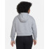Sweat Nike Fille avec Hood Sportswear Club Grey