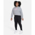 Sweat Nike Fille avec Hood Sportswear Club Grey