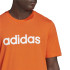 T-shirt adidas Homme Essentials Logo linéaire brodé Orange