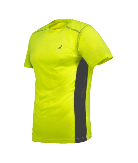 T-shirt running Joluvi jaune de Ultra Homme