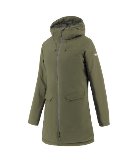 Joluvi Manteau vert Chaleur Femme