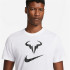 T-shirt tennis Nike Homme de Dri-FIT Rafa Blanc