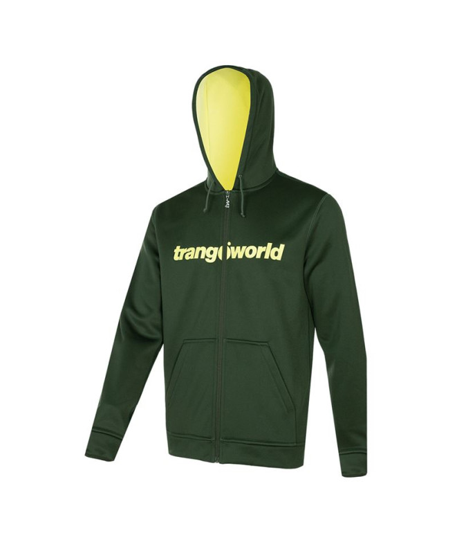 Veste montagne Trangoworld avec capuchon vert...