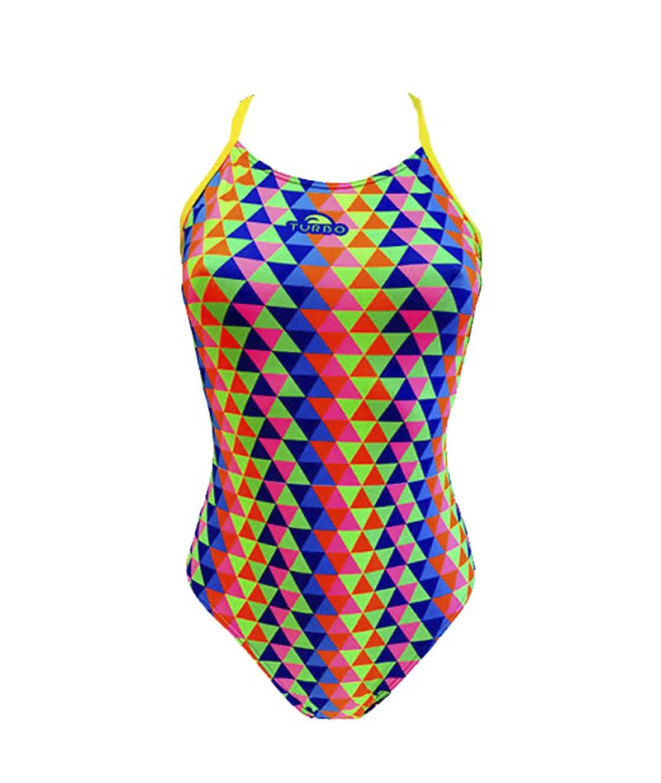 Maillot de bain natation Turbo jaune de...