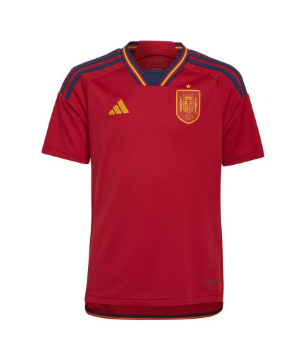 T-shirt football adidas rouge d'Espagne 22 Enfant