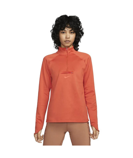 T-shirt trail Nike Élément Dri-FIT orange à manches...