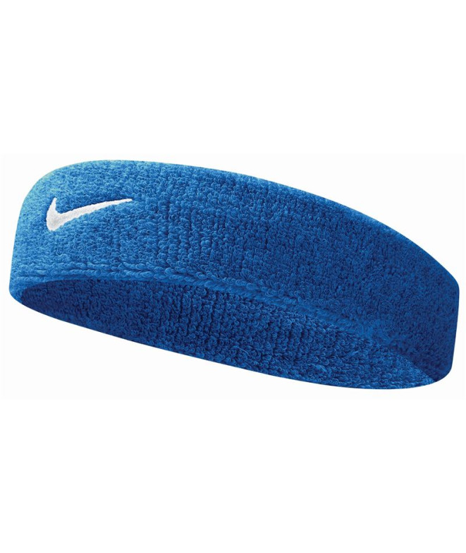 Ruban pour la Tête de Fitness Nike Swoosh Bleu