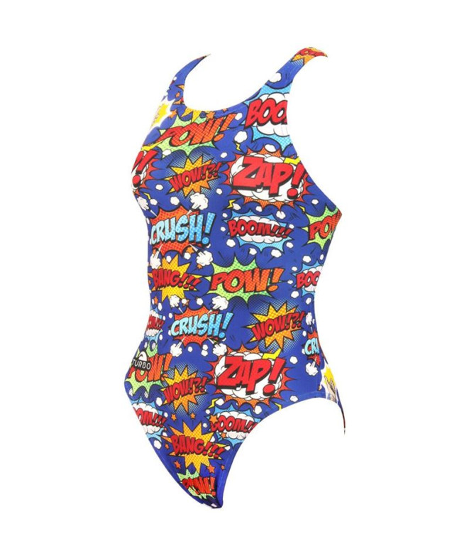 Maillot de bain natation Turbo bleu de...