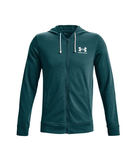 Veste turquoise Under Armour Rival Terry Man