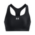 Brassiere de sport Under Armour heatGear Mid noir Femme