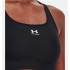 Brassiere de sport Under Armour heatGear Mid noir Femme