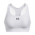 Brassiere de sport Under Armour heatGear Mid blanc Femme