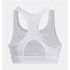 Brassiere de sport Under Armour heatGear Mid blanc Femme