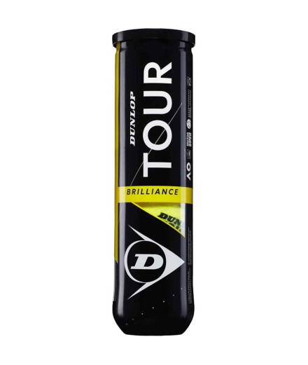 Balle de tennis Dunlop Tour Brillance x4