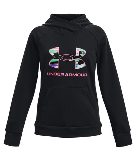 Sweatshirt Under Armour Rival Fleece Big Logo Fille Noir
