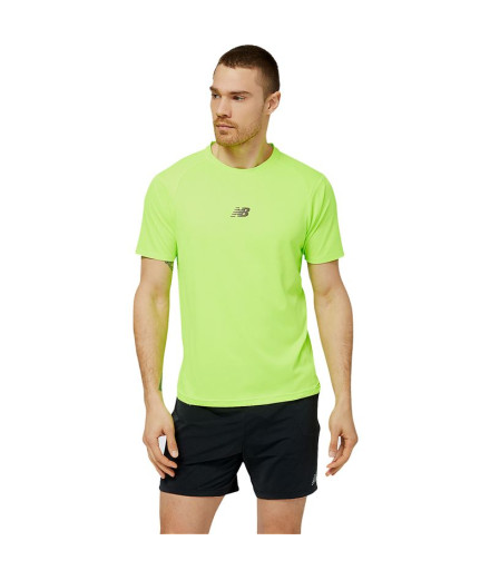 T-shirt trail New Balance de Impact AT N-Vent Green Homme