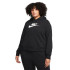 Sweatshirt Nike Sportswear Club Fleece Grande taille noir Femmes