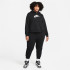 Sweatshirt Nike Sportswear Club Fleece Grande taille noir Femmes