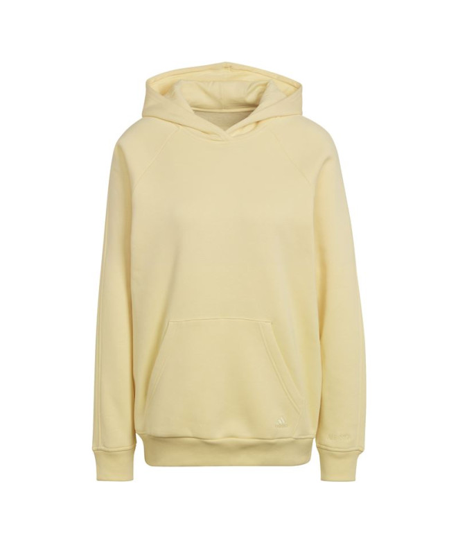 Sweat adidas ALL SZN Polaire Boyfriend jaune Femme