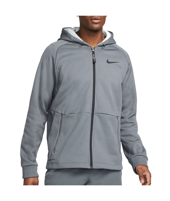 Veste fitness Nike de Pro Therma-Fit gris Homme