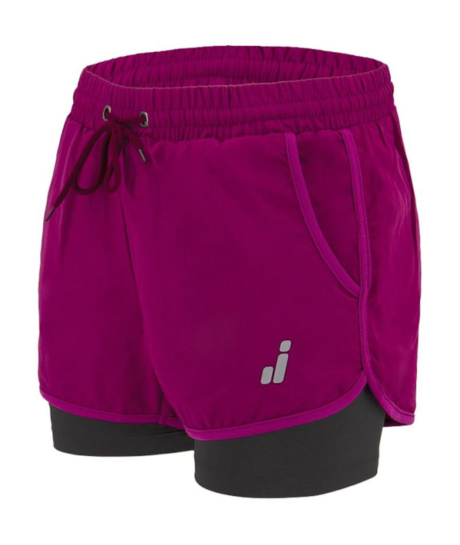 Pantalons de running Joluvi Meta Duo Violet Femme