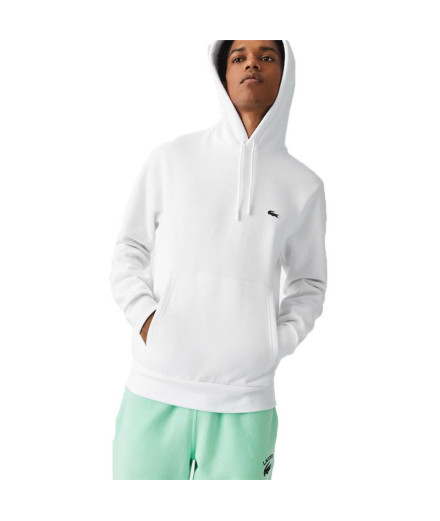 Sweat à capuche Lacoste Sweat blanc Hommes