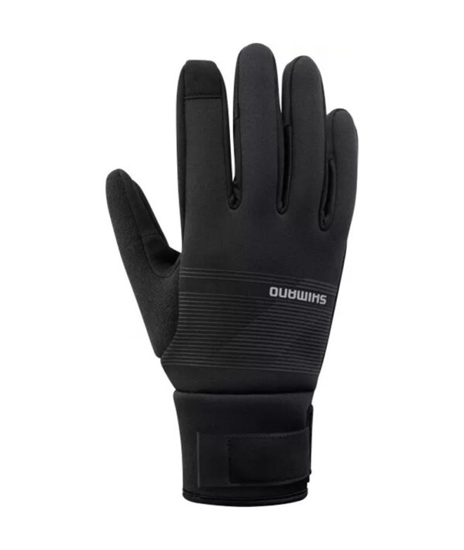 Gants cyclisme Shimano de Windbreak Thermal noir