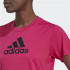T-shirt adidas Designe 2 Move Logo fuchsia Chemise tranchante pour femmes
