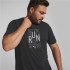 Puma Performace Logo Running T-Shirt Noir Hommes