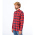 Hurley Shirt Portland Organic Hommes Rouge