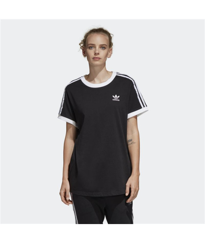 T-shirt adidas 3 bandes noires Femme
