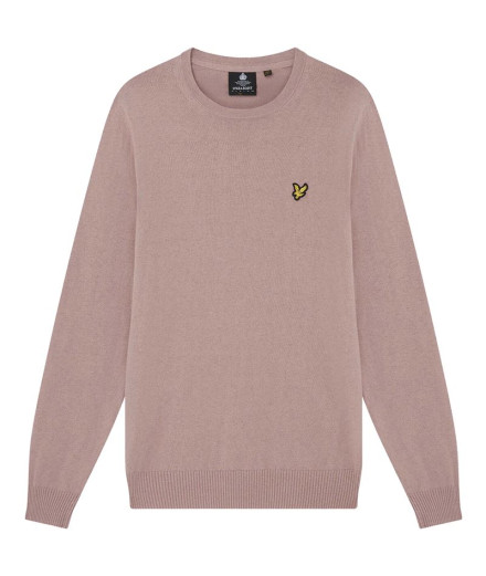 Sweat Lyle & scott V1-Crew Lambswool grey Hommes
