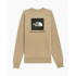 Mountain Sweatshirt The North Face Red Box Grey Men's