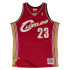 T-shirt Mitchell & Ness Lebron James Cleveland Cavaliers rouge Homme