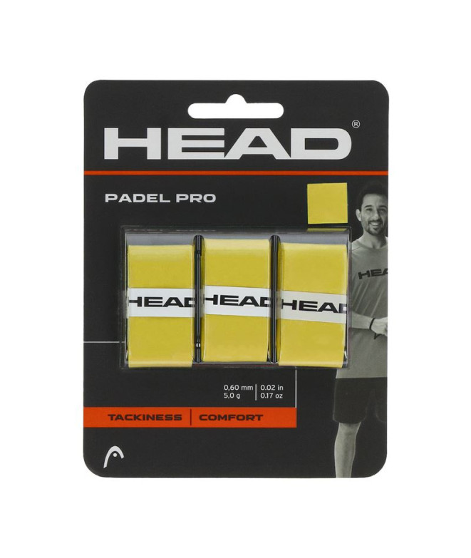 Grips de padel Head Pro X3 jaune