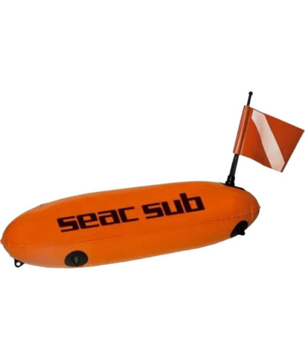 Bouée plongée de Seac Fluo Siluro C/Sagola orange