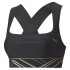 Puma Mid Impact Deco Glam noir brassiere de sport tranchant pour femmes