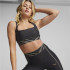 Puma Mid Impact Deco Glam noir brassiere de sport tranchant pour femmes